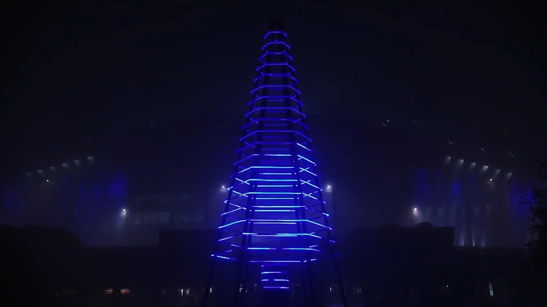 Sapin lumineux - Parc OL