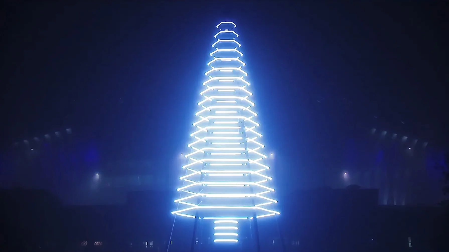 Sapin lumineux - Parc OL