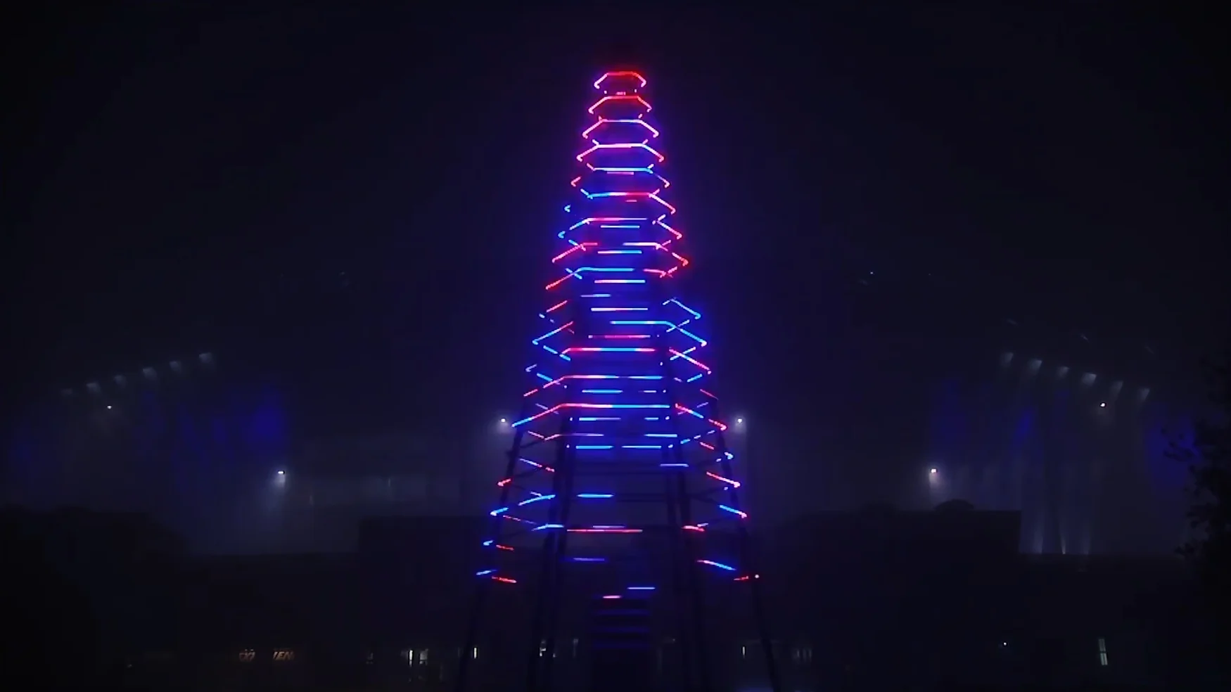 Sapin lumineux - Parc OL